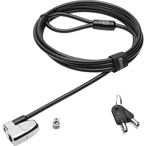 Kensington K64435WW ClickSafe 2.0 Laptopschloss mit schwenk- und drehbarem Carbonstahl-Kabel, 1,8 m Länge