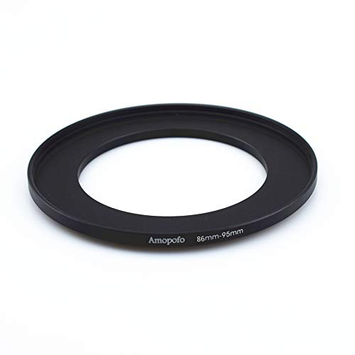 Anillo Adaptador de Filtro de Metal de 86 a 95 mm, Anillo Adaptador de Filtro Step Up de 86 a 95 mm, para Objetivo de cámara con Rosca de Filtro de 86 mm a Anillo de Filtro de 95 mm.