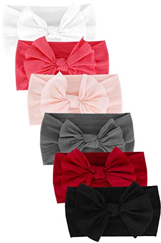 CBOO Fascia Capelli Neonata Bambina Set di Ragazze con Fascia elastica Accessori per Capelli Bambino Neonato, Adatto per 0-4 anni (6 Pezzi, A)