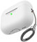 AHASTYLE Funda Silicona Compatible con AirPods Pro 2.ª Generación[LED Frontal Visible] [Mosquetón Metálico Añadido] Compatible con AirPods Pro 2.ª Generación 2022 (Blanco)