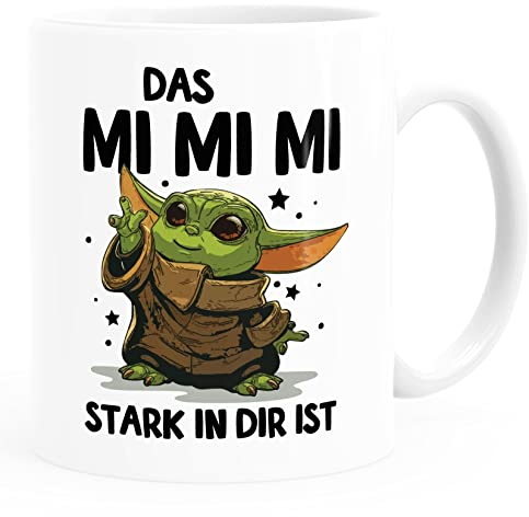 MoonWorks Kaffee-Tasse mit Spruch Das Mimimi stark in dir ist Baby Bürotasse lustige Kaffeebecher Weiss standard