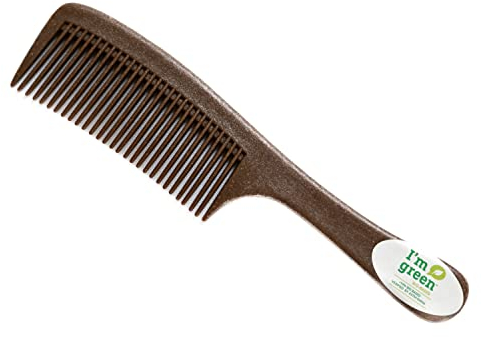 Chinchilla® Griffkamm aus Zuckerrohr | nachhaltiger Griffkamm | für Männer und Frauen | Transport | Reisen | Camping | vegan & recycelbar | Buche | plastikfrei | 1 Stück