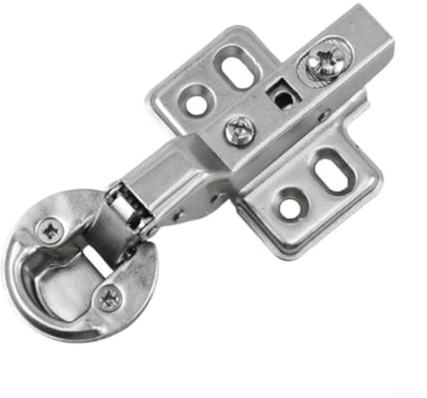 26Mm Glass Cabinet Hinge Mini Cup Soft Close Hinge For Thin Door Full Overlay Concealed Cabinet Hinge Silver(Large)