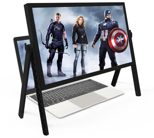 21 inch Screen Magnifier for Laptop,3D HD Screen Magnifying for Movies, Videos, and Gaming, Screen Enlarger with Adjustable Angle Design Amplifier Desktop Magnifier for Seniors Reading (Black)