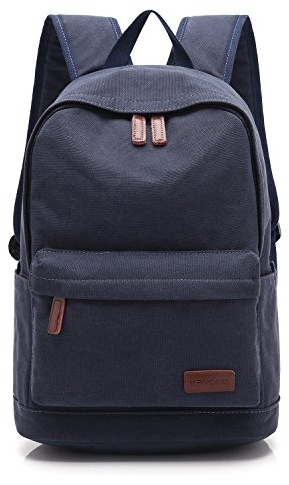 kayond Casual Style Lightweight canvas Laptop Bag/Business backpacks/School Backpack/Travel Backpack (Blue)