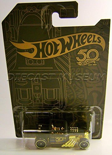 Hot Wheels 50th Anniversary Black & Gold Collection - Bone Shaker 1/6