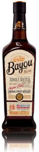 Bayou Single Barrel Rum 70cl, 40% ABV, Handcrafted, Pot-distilled, Gluten Free Rum, Made in Louisiana, USA