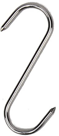 Smo-King Räucherhaken S Edelstahl (Zwei Spitzen) - 10er Packung