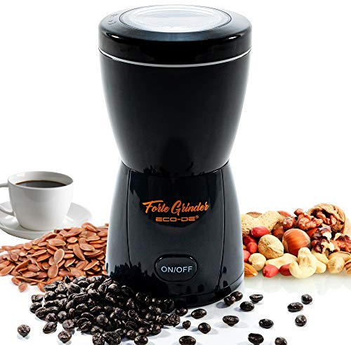 ECODE® Macina Caffè Elettrico Grinder Ottimo come Macinapepe e Macina Spezie, Semi, Cereali o Frutta Secca con Lame in Acciaio Inox – Macinacaffè e Macinatore con Deposito Caffé in Grani da 80 g