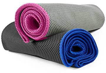 NirvanaShape 1x Kühlendes Handtuch - Mikrofaser Kühltuch als Sporthandtuch für Fitness, Yoga, Sport, Golf - Ice Towel Handtuch mit Kühlfunktion