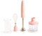 CREATE/FULLMIX RETRO/Stabmixer in Pastellrosa/Mixer und Pürierstab, 6 Geschwindigkeiten, 15000U, 500ml Glas, BPA-frei, 1000W