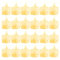 Battery Operated Flameless LED Tea Lights Candles, 24 Pack 100+ Hours Realistic & Bright Electric Fake Candle Lights, for Halloween Christmas Wedding Festival Home Decor in Warm Yellow