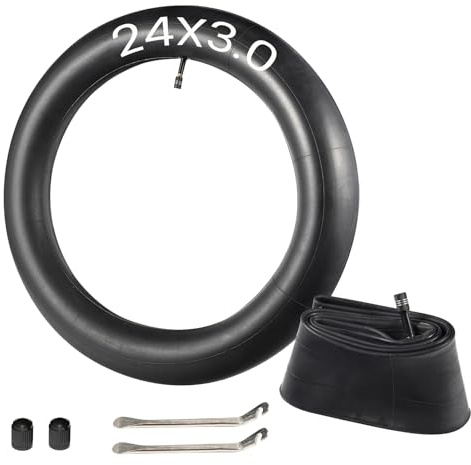 Relibupdater 24x3.0 Bike Tube,24 Fat Tire Tubes with Schrader 32mm Valve Compatible with Electric Bike/Mountain Bike 24 x 2.5 24 x 2.6 24 x 2.8 24 x 3.0 Fat Bike Tire Tube