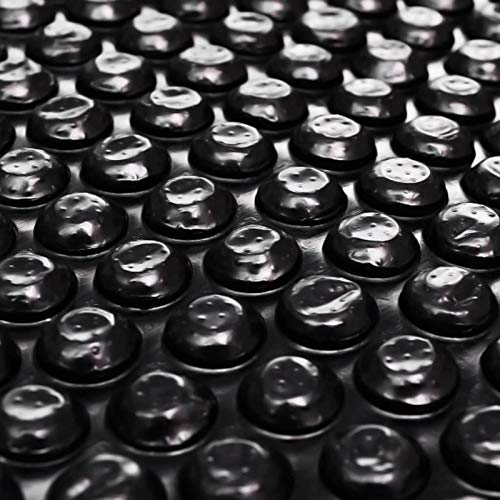 Kavolet Film solaire pour piscine, rectangulaire, 5 x 3 m, bâche solaire flottante, chauffage de piscine, film en polyéthylène solide, noir