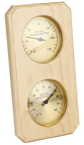 KONTONTY 1pezzi Termometro Igrometro Per Sauna e Piscina Misuratore Umidità e Strumento Precisione Accessorio Per