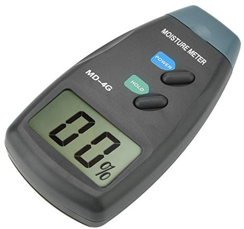 Wood Moisture Meter MD,4G LCD Digital 4 Pin Timber Hygrometer Humidity Tester, Quickly Measure Water Content With Large LCD Screen, High Accuracy and Quick Response for Wood,