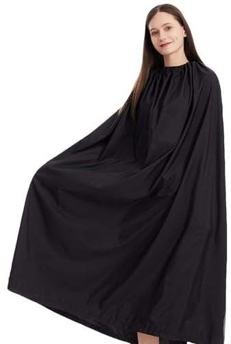 Surf skötande poncho, ombytesrock, lång tjock handduksponcho, 1,2 m svart cape integritetsskydd skydd, bärbart ombytesrum för , pool, fotograferingsstudio