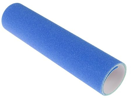 rongweiwang Nastro antiscivolo per skateboard, impermeabile, per longboard, con forte adesione. Il nastro antiscivolo per skateboard quotidiano è realizzato in PVC, per longboard, Blu, 84x23cm