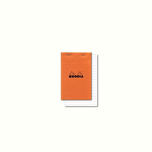 Rhodia 13600C – Bloc Grapado N. 13 80 Hojas con Micro Perforación – Formato A6 (10,5 x 14,8 cm), Naranja