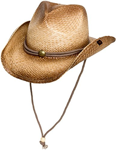 Peter Grimm Straw Round Up Cowboy Hat – Stylish and Versatile Straw Hat for Men and Women - One Size, Ombre