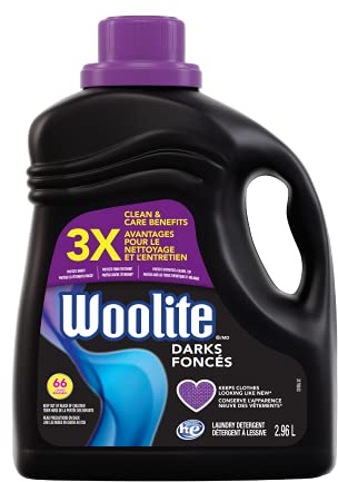 Woolite Darks, Laundry Detergent, Mega Value Pack, 2.96 L, With Colour Renew - Clothes Look New Longer 1 Count, 66 Loads