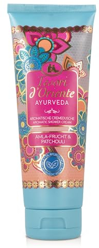 TESORI D’ORIENTE Cremedusche 'Ayurveda', 250 ml, aromatisches Duschgel mit Amla-Frucht und Patchouli, Duschcreme zur Körperpflege, Ritual für Körper & Sinne