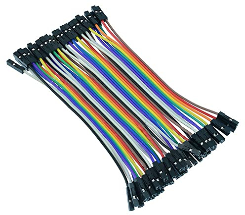 40pcs Dupont Female to Female 10cm Solderless Jumper Wire Breadboard Connectors