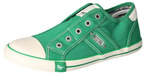 MUSTANG Damen Canvas Sneaker Grüngrau EU 37