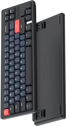 MAGIC-REFINER RKL680 Ultradünne Kabellose Mechanische Gaming-Tastatur, Dual-Mode 2.4GHz Wireless/Bluetooth, Apex Pro Mini 60% Prozent Tastatur Low Profile Roter Schalter für PC/Window/Mac, QWERTY US