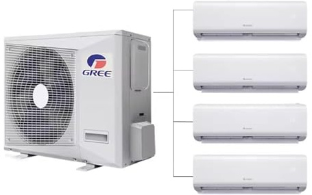 36000BTU Climatiseur et chauffage sans conduit Multi 9K Zones Mini Split – 4 zones