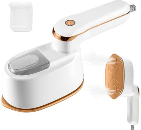Mini-Dampfbügeleisen Reise, Mini Iron Bügeleisen Dampfbügeleisen Für ReisenDreistufige Temperatureinstellung, Effiziente Faltenentfernung, Faltbares Tragbares Reisebügeleisen, 15S-Schnellaufheiz