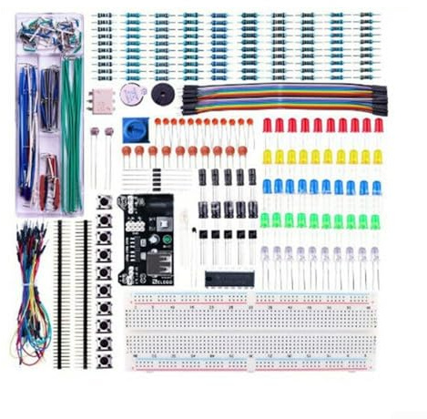 Breadboard Made Simple Kit complet de composants électroniques avec système de disposition pratique à 830 points