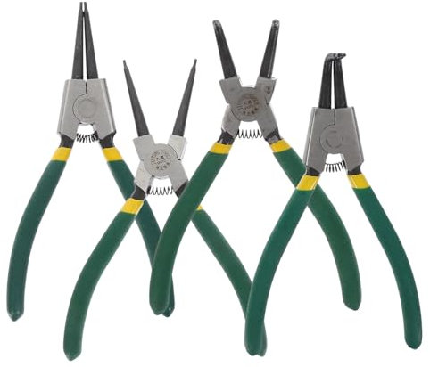 Cabilock Kit De Alicates Para Anillos Elásticos Alicates De Resorte De Precisión De Para Anillos Elásticos y Externos Alta Resistencia Adecuado Para De Automóviles y Herramientas De