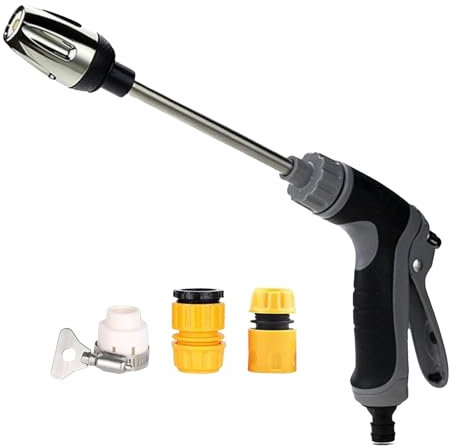 Waterblitz Pressure Washer, Waterblitz High Pressure Water Gun, Water Blitz Hose Nozzle with 360° Rotating for Three Spray Effects, Fits Almost Any Garden Hose, No Special Adapter Required