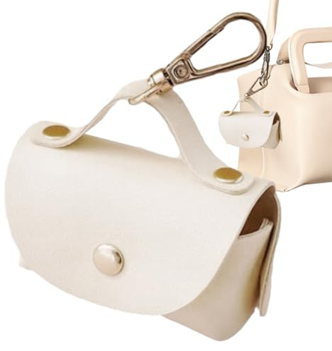 Sac distributeur pour sac à crottes | Porte-crottes réutilisable en polyuréthane – Porte-sac portable avec boucle en métal pour communauté, parc, lieux pittoresques, maison, voyage, camping