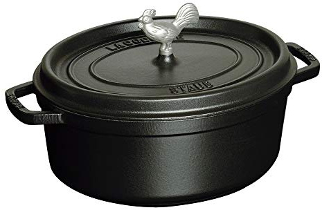 Staub 1123123 Coq Au Vin 5.75 qt. Cocotte in Black Matte