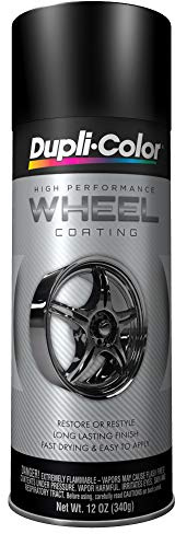 Dupli-Color HWP104 High Performance Wheel Paint - Black - 12 oz Aerosol Can