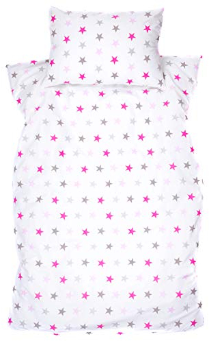 Amilian Kinderbettwäsche 100x135 Baby Bettwäsche Set Größe Babybettwäsche 135x100 mit Kissenbezug 40x60 100% Baumwolle Babybett Kinderbettwäsche 100x135 Jungen Mädchen Bettwaesche