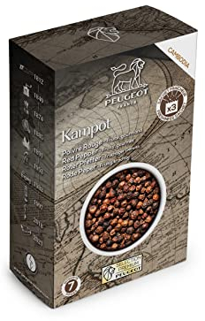 PEUGEOT - Sélection Epices Premium - Kampot Poivre Rouge - Fruité Et Gourmand - Intensité 7 - Origine Cambodge - Innovation Sachets Fraîcheur Triple Protection - 3x20g
