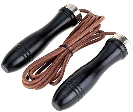 Sportech Italia - Professionelles Springseil aus Leder für Damen und Herren, Jump Rope Fitness für Gymnastik und Fitnessstudio, Training für Boxen, Crossfit, Kickboxen, Muay Thay, Calisthenics