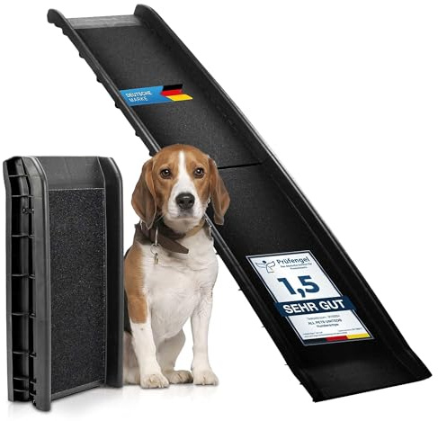 all Pets United® Rampe pour Chien et Chat Pliable Aide à l'entrée dans Le Coffre Escalier pour Animaux domestiques pour Grands et Petits Animaux (Rampe)