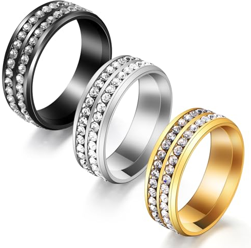 COMNICO Herren Krawattennadel, 3 Stück Krawattenring Krawattenverschluss, Krawattenklammern Krawattenringe, Solide Krawattennadeln Zubehör für Krawatten Hochzeitsfeier Schmuck Geschenk