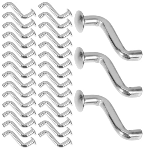 ULTECHNOVO Clip Per Scaffalature Per Pallet J Bullone Perno Di Sicurezza Con Rivetti Testa Piatta Accessori Per Mensole Magazzino 1.46X1.06X0.47 Pollici