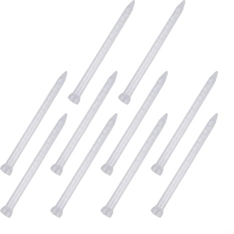 FUBESK Lot de 10 tubes époxy statiques, couvercle blanc transparent, buse de mélange statique en spirale, 10 à 18 mélangeurs, tube de mélange de colle AB (A)