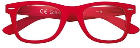 Zippo Occhiali da Lettura Montature dal Design Originale e Accattivante | Ideali per Uomo e Donna | Diottria +2.00 | Color Rosso Acceso