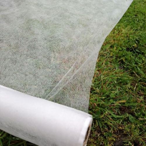 FS-PINGXIANG Garden Plant Fleece Frost Protection Cover 2m x 25m 17gsm, Protect Plants from Harsh Weather, Animals, and Pests, Fleece Dome for Greenhouse, Polytunnel, Farming, Painting Work