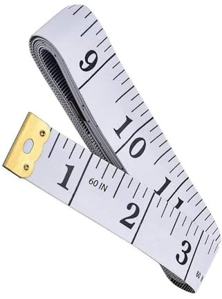 Measuring Tape for Body Measurements, Soft Tape Measure Double Scale, Has 150 Centimetre Scale on Reverse and Front 60 Inch