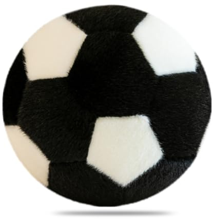 PLNVNVP Giocattolo Calcio Peluche, Pallone da Calcio di Peluche per Casa, Ufficio, Divano Decor - 18cm