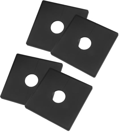 jojofuny Placa De Salida Desmontable Autoadhesiva 22 Mm para Cables, Protector para Enchufes e Interruptores, Cubierta Compacta Negra, Uso Doméstico y Oficina