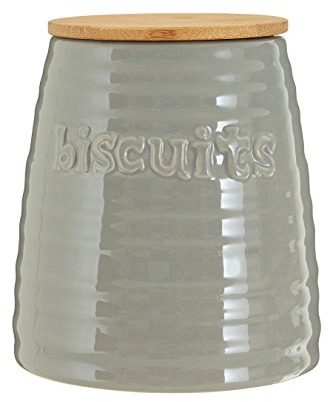 Premier Housewares Winnie Biscuit Canister, Grey